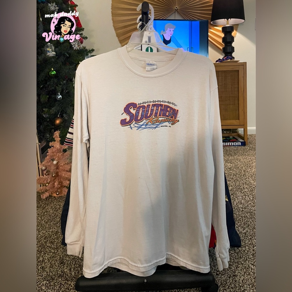 Vintage Y2K Southern Raceway Long Sleeve Tee